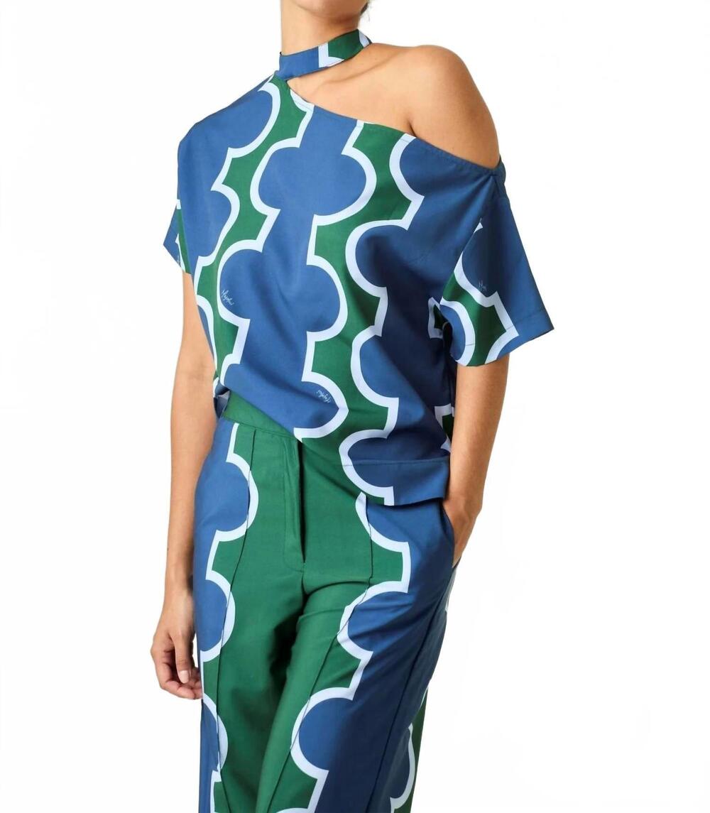 NEW LAVI santorini top in blue green